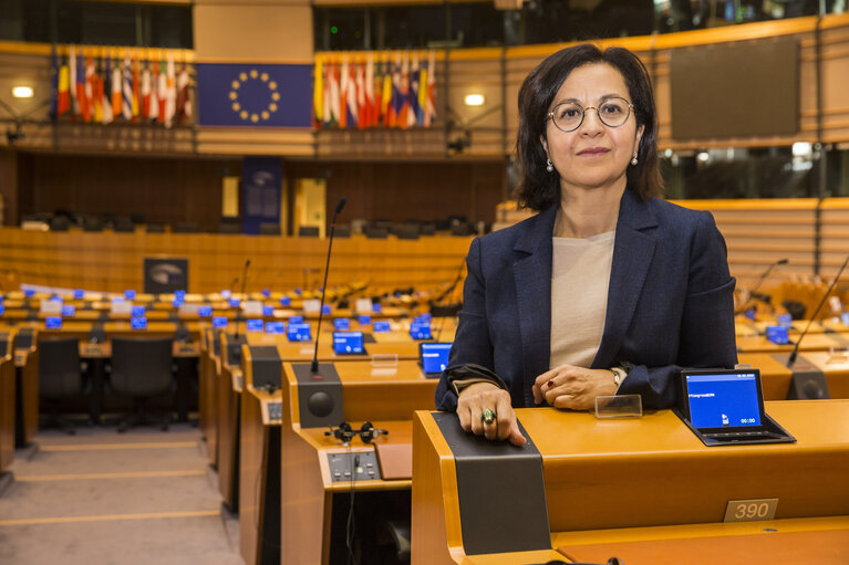 Fotografija 8: Tokia SAIFI in the EP in Brussels