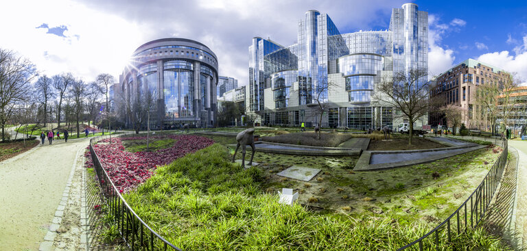 Stockshot of the EP building in Brussels