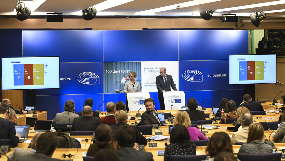 European elections: 100 days to go. 100 days before voters elect their MEPs who will choose the next Commission President, journalists are invited to two key briefings on