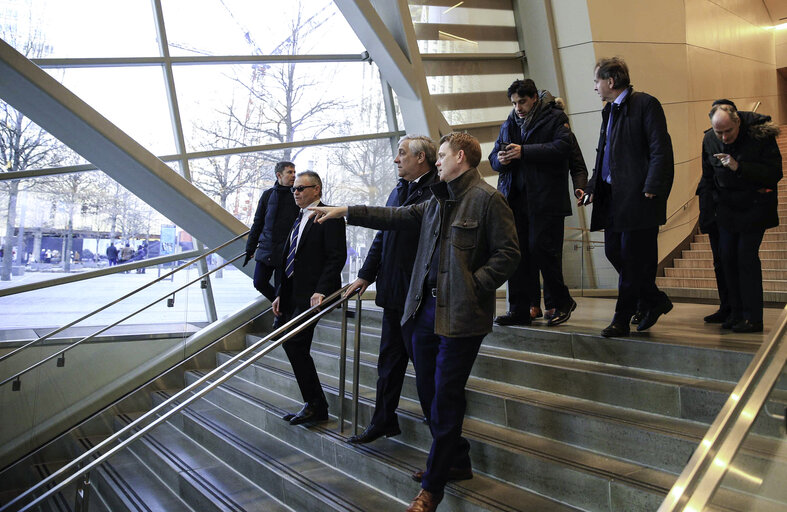 Visit of Antonio TAJANI, President of the European Parliament to New-York City- Private Visit of 9/11 Memorial and Museum