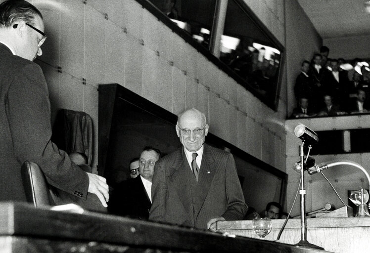 Fotografija 1: During the Constitutive session of the new European Parliamentary Assembly on the 19th of March 1958