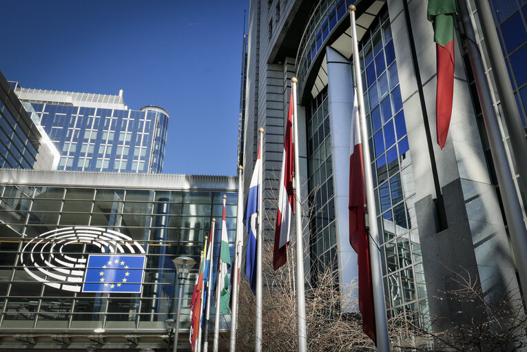 Polish flag at half-mast in solidarity with the Polish Government and people,  to follow the national mourning declared in Poland after the passing away of Mr. Jan Olszewski, who served as Prime Minister from 1990 to 1991