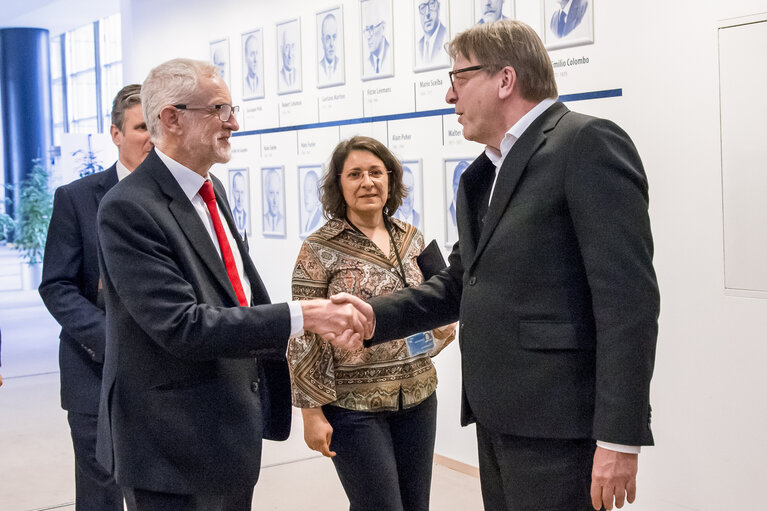 Guy VERHOFSTADT meets with Jeremy CORBYN -  leader of the British Labour Party