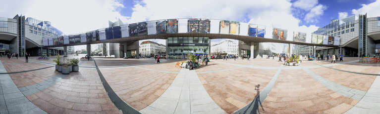 Stockshot of the EP building in Brussels