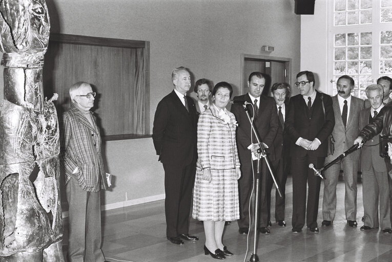 Opening of an exhibition by EP PresidentPavillon Joséphine