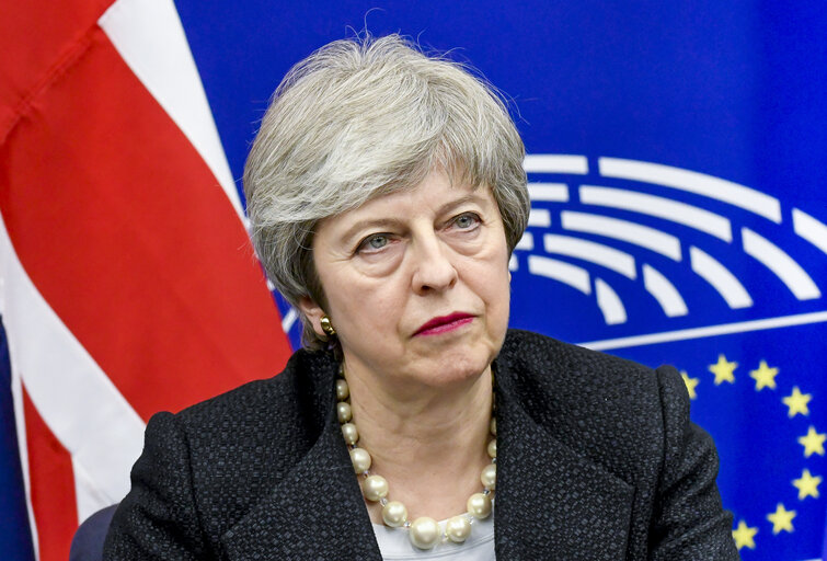 Foto 26: Statement of British Prime Minister Theresa MAY on Brexit negotiations