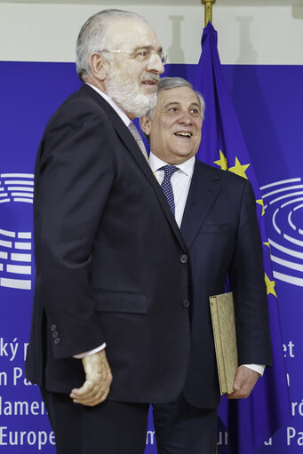 Fotó 3: Antonio TAJANI,  EP President meets with Augustin DIAZ DE MERA GARCIA CONSUEGRA.