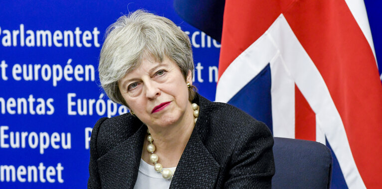 Fotografie 17: Statement of British Prime Minister Theresa MAY on Brexit negotiations