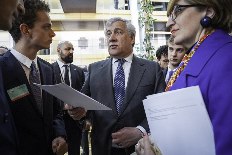 Fotogrāfija 11: Antonio TAJANI, EP President meets with Fulvio MARTUSCIELLO's visitors