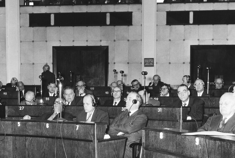 Constitutive session of the new European Parliamentary Assembly on the 19th of March 1958