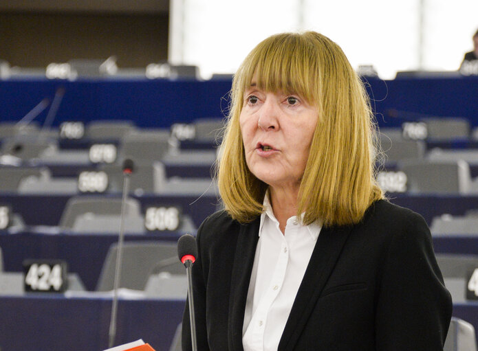 Monica Luisa MACOVEI in the EP in Strasbourg