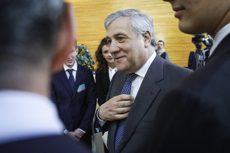 Fotogrāfija 9: Antonio TAJANI, EP President meets with Fulvio MARTUSCIELLO's visitors