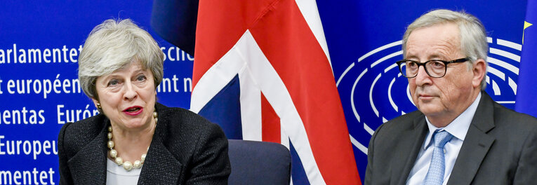 Fotogrāfija 15: Statement of British Prime Minister Theresa MAY on Brexit negotiations