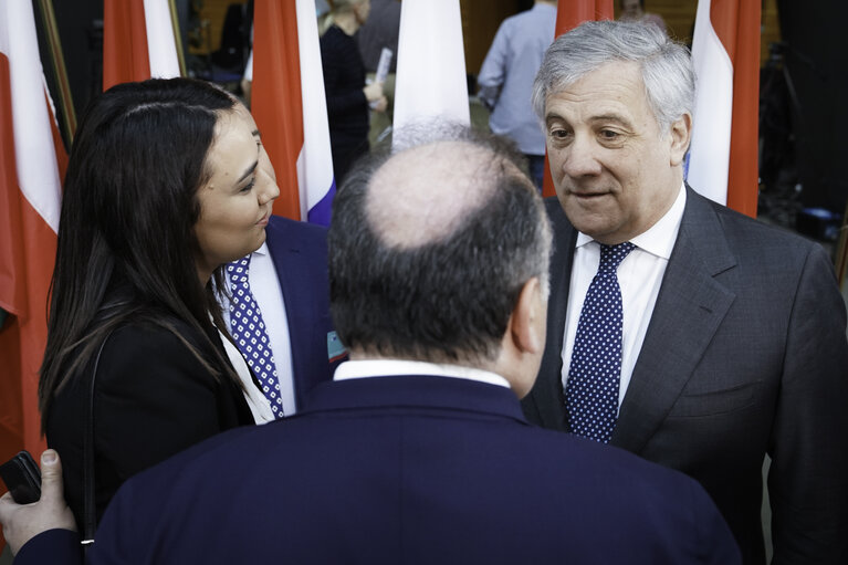 Fotogrāfija 5: Antonio TAJANI, EP President meets with Fulvio MARTUSCIELLO's visitors