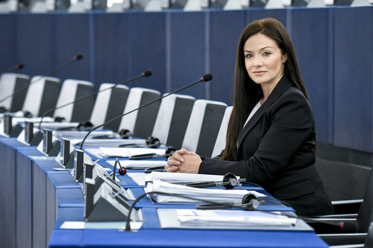 Suriet 18: Miriam DALLI in the EP in Strasbourg