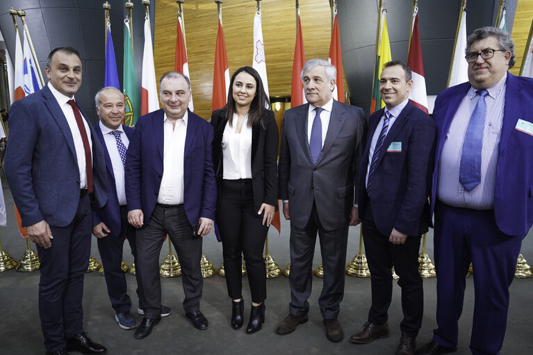 Fotogrāfija 4: Antonio TAJANI, EP President meets with Fulvio MARTUSCIELLO's visitors