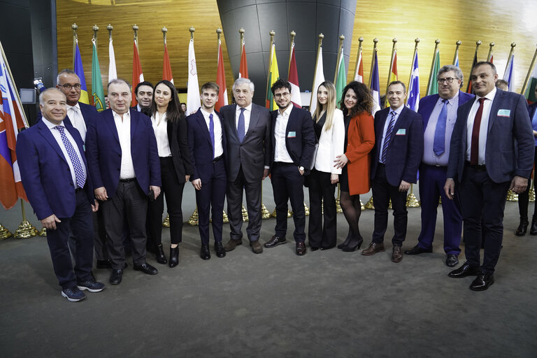 Fotogrāfija 8: Antonio TAJANI, EP President meets with Fulvio MARTUSCIELLO's visitors