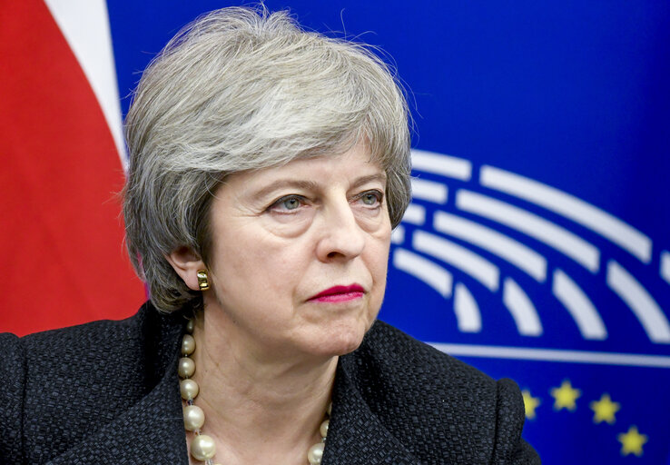 Fotografie 25: Statement of British Prime Minister Theresa MAY on Brexit negotiations