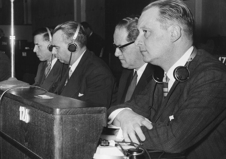 Fotografia 8: Constitutive session of the new European Parliamentary Assembly on the 19th of March 1958