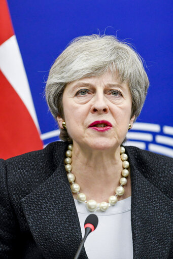 Fotografie 22: Statement of British Prime Minister Theresa MAY on Brexit negotiations