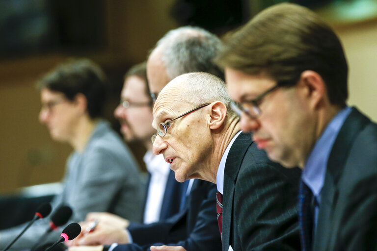 Foto 1: ECON public hearing  with Andrea ENRIA, Chair of the Supervisory Board of the ECB