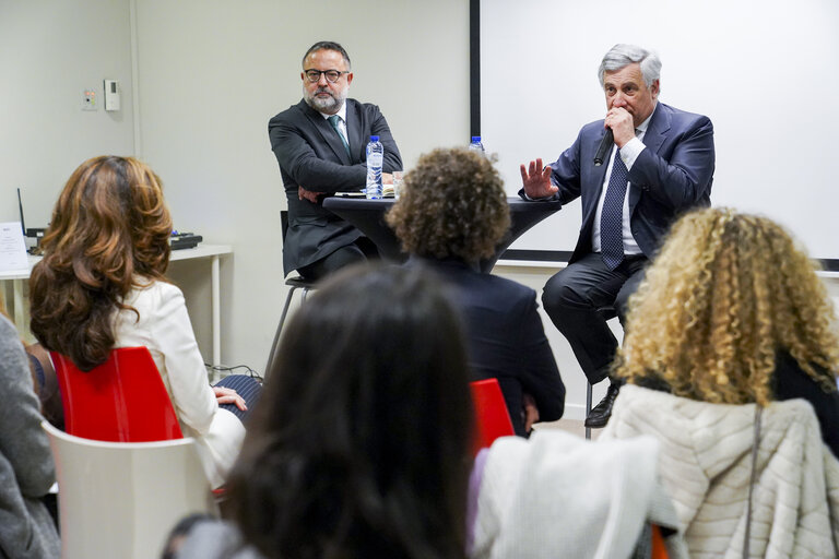 Antonio TAJANI, EP President meets with alumni from Italian universities