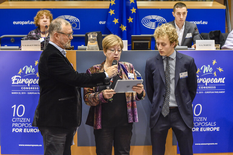 Fotografi 4: We Europeans Congress: Official Presentation of the Citizens’ Agenda.