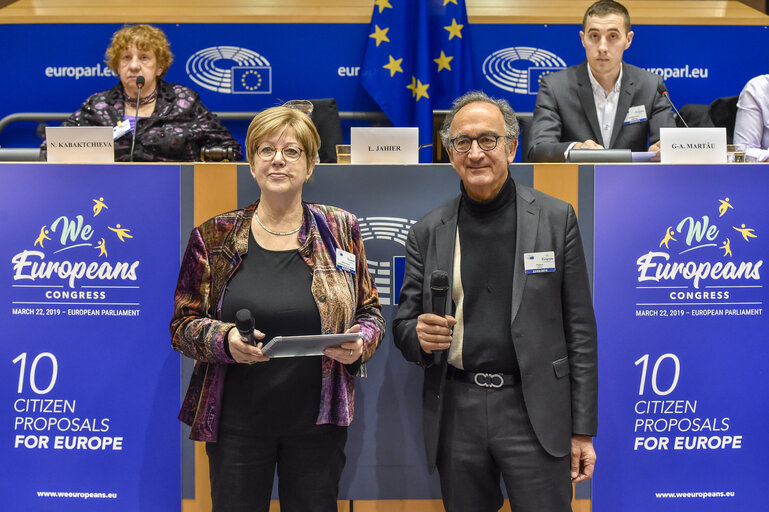 Fotografi 3: We Europeans Congress: Official Presentation of the Citizens’ Agenda.