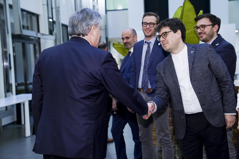 Photo 27: Antonio TAJANI, EP President meets with alumni from Italian universities