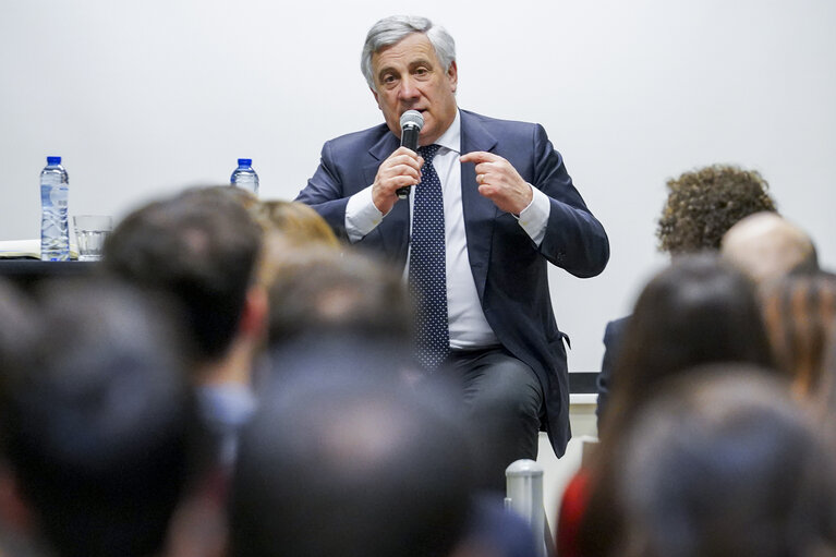 Antonio TAJANI, EP President meets with alumni from Italian universities