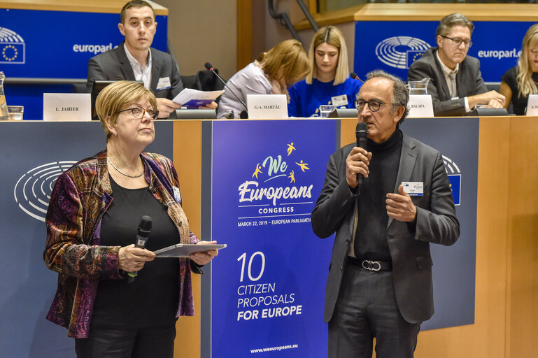 Fotografi 5: We Europeans Congress: Official Presentation of the Citizens’ Agenda.