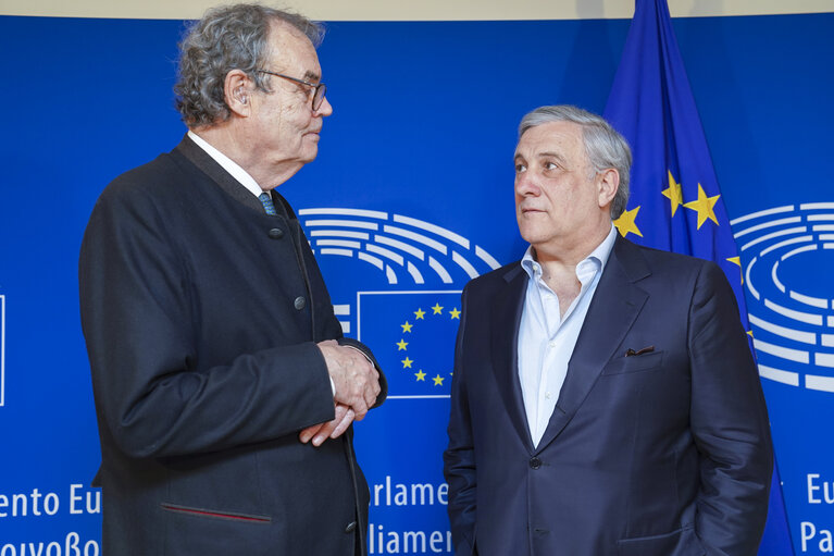 Foto 3: Antonio TAJANI, EP President meets with Karl-Heinz FLORENZ