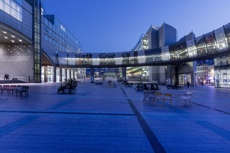 Simone Veil esplanade - EP building in Brussels