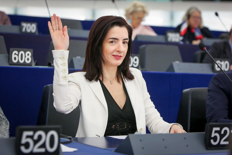 Giulia MOI in the EP in Strasbourg