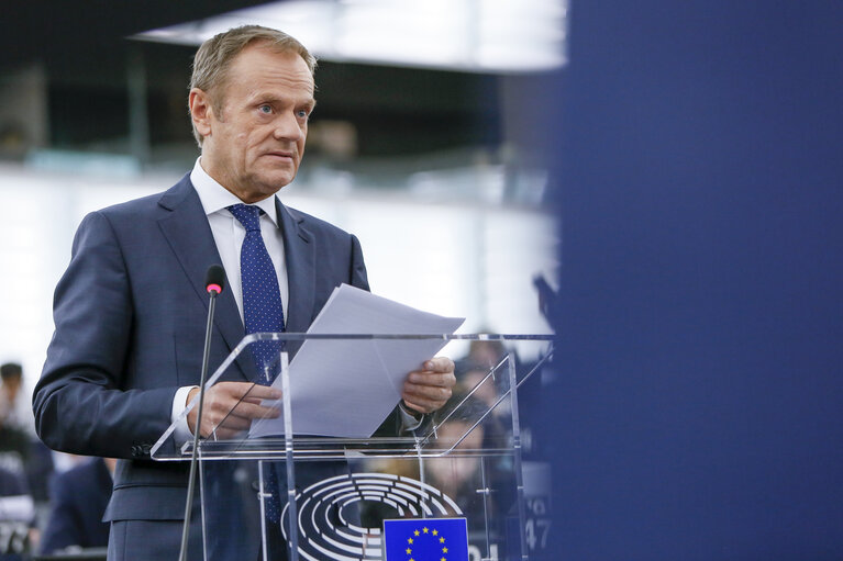 Fotografija 14: Plenary session - Conclusions of the European Council meeting of 21 and 22 March 2019