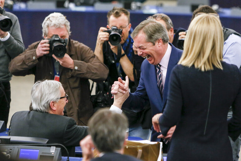 Fotografija 19: Plenary session - Conclusions of the European Council meeting of 21 and 22 March 2019