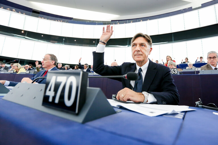 Foto 1: Enrico GASBARRA in the EP in Strasbourg