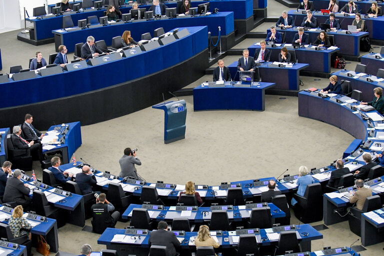 Fotografie 1: Plenary session - Conclusions of the European Council meeting of 21 and 22 March 2019