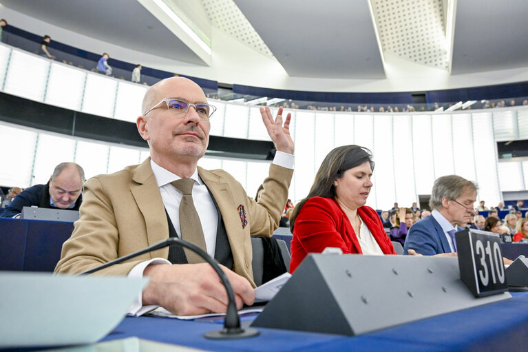 Fotografija 1: Peter SIMON in the EP in Strasbourg