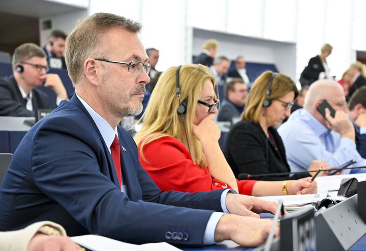 Billede 1: Aleksejs LOSKUTOVS in the EP in Strasbourg.