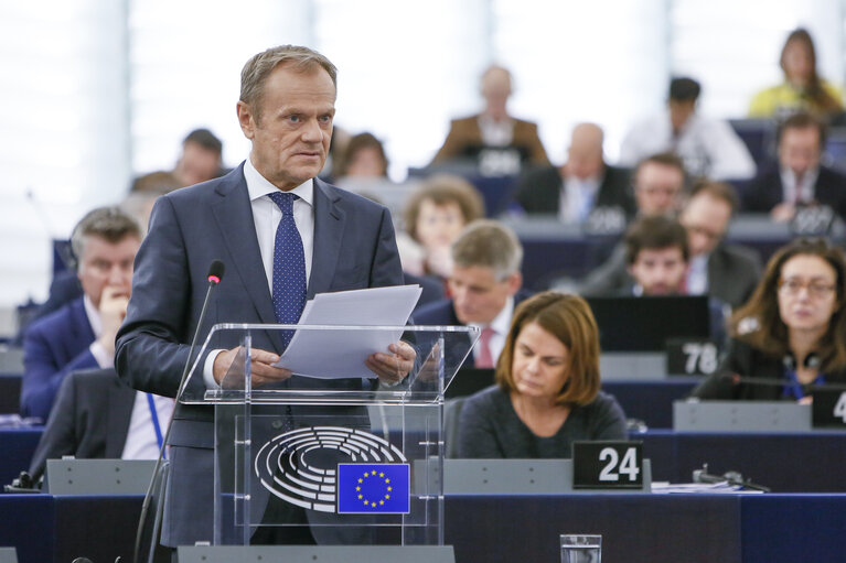 Fotografija 13: Plenary session - Conclusions of the European Council meeting of 21 and 22 March 2019