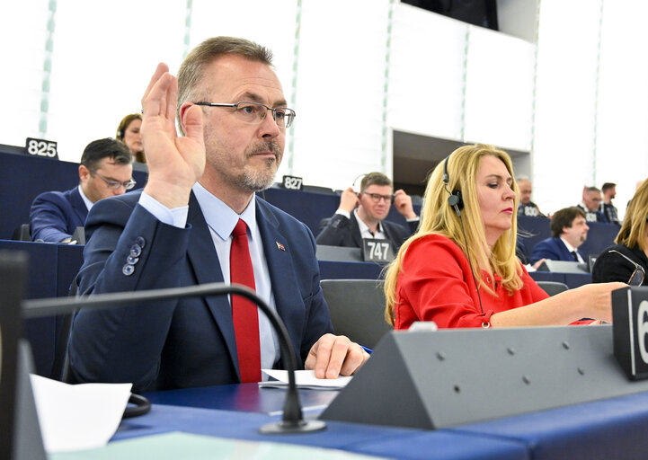 Φωτογραφία 7: Aleksejs LOSKUTOVS in the EP in Strasbourg.