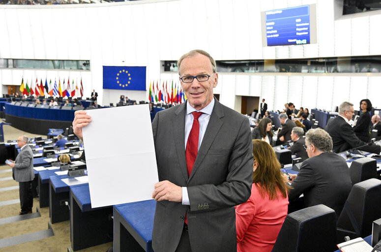 Foto 1: Eugen FREUND in the EP in Strasbourg