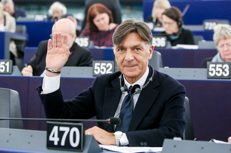 Photo 2 : Enrico GASBARRA in the EP in Strasbourg