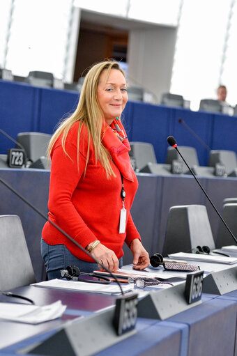 Valokuva 2: Marlene MIZZI in the EP in Strasbourg