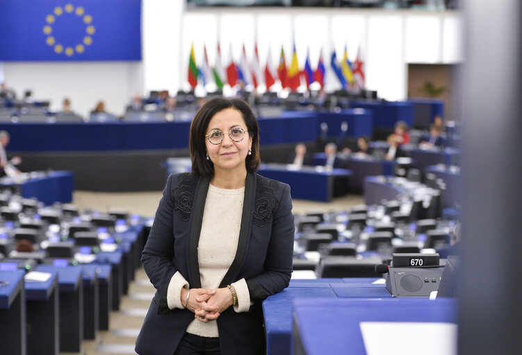 Tokia SAIFI in the EP in Strasbourg