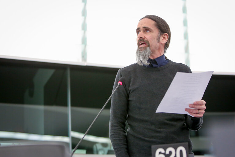 Fotografija 2: Luke FLANAGAN in the EP in Strasbourg