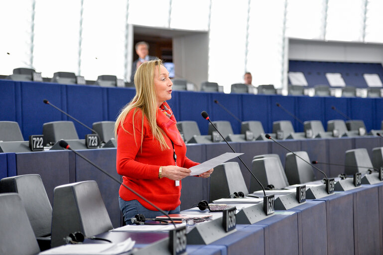 Foto 5: Marlene MIZZI in the EP in Strasbourg