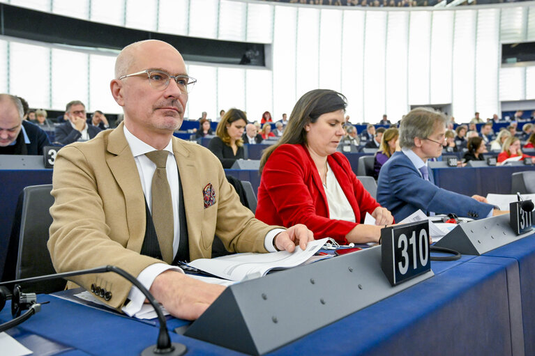 Photo 5 : Peter SIMON in the EP in Strasbourg