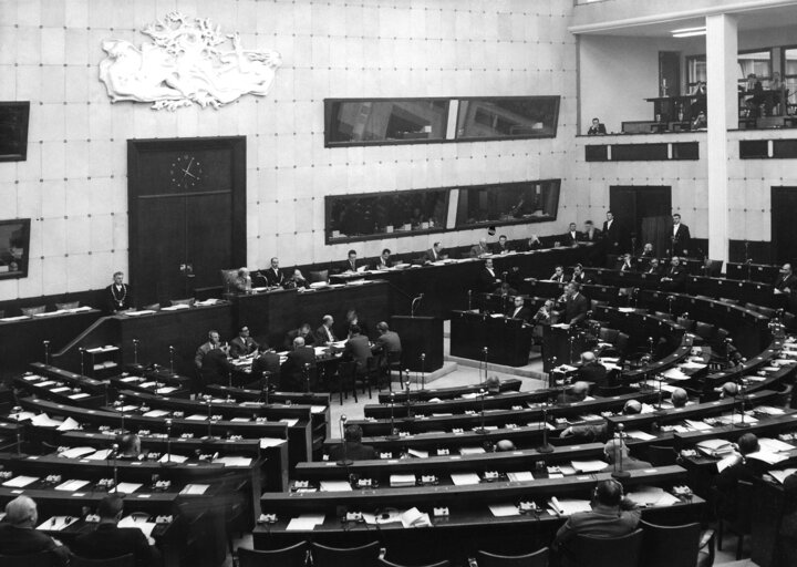 Hemicycle during a plenary session in 1958